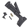 Bow Master GMF ACR Style Adjustable Folding Stock Marui TM AKM GBBR Series (BK)