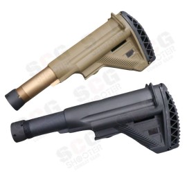 E&C HK417 Style Retractable Stock with Tube for HK417 AEG Airsoft