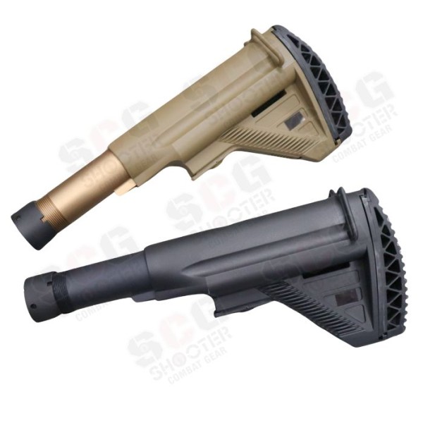 E&C HK417 Style Retractable Stock with Tube for HK417 AEG Airsoft