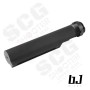 BJTAC CNC 6 POSITION MIL-SPEC BUFFER TUBE For VFC/ GHK/ MWS GBB (MIL-SPEC -BK)