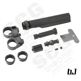 BJTAC LT Style Stainless Steel Folding stock adapter set for MWS M4
