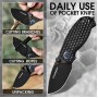 HARNDS BEE Folding Knives- Yellow-Stonewash