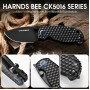 HARNDS BEE Folding Knives- Yellow-Stonewash