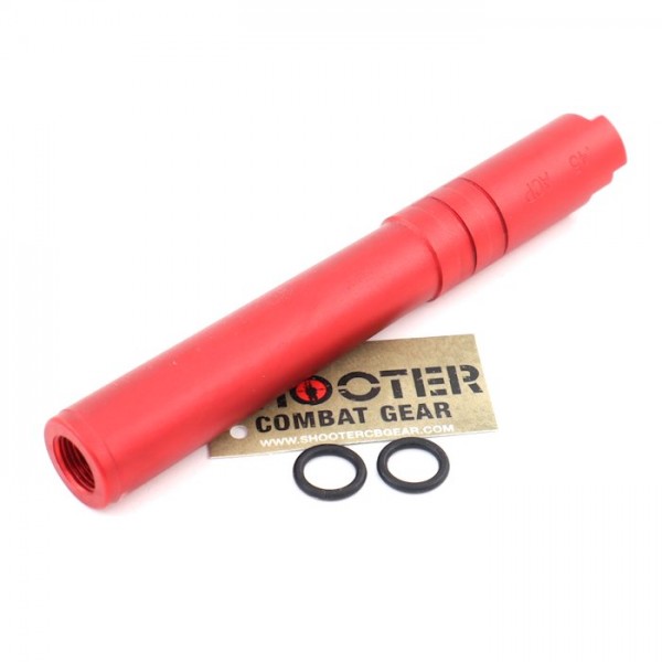 5KU 5 Inch Aluminum Outer Barrel For TM Hi-Capa (Red) (M11 CW)