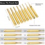 SCG 10 Pcs Gun Smith Brass Punch Tool Kit With Hammer