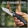 HARNDS Alcor Folding Knives- Black-Satin