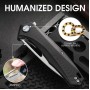 HARNDS Alcor Folding Knives- Black-Satin