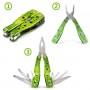 JAKEMY JAKEMY JM-PJ1003 9-in-1 Multi-Tool Folding Pliers w/Case (Green)